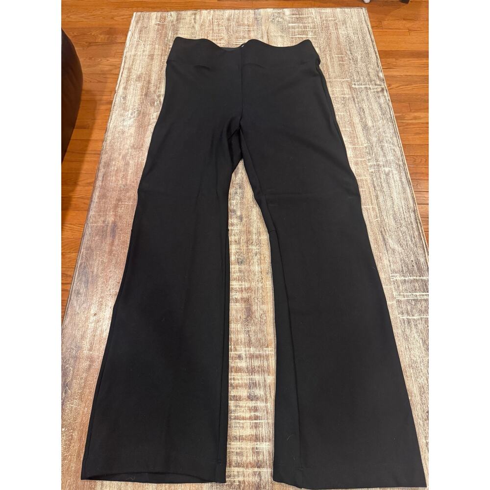 Max Studio Black Bootcut Knit Pants Large
